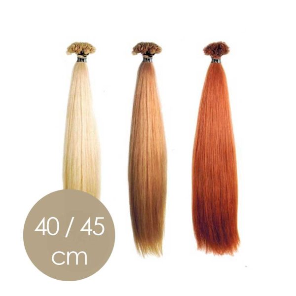 Extensiones de queratina colores lisos de 40-45cm